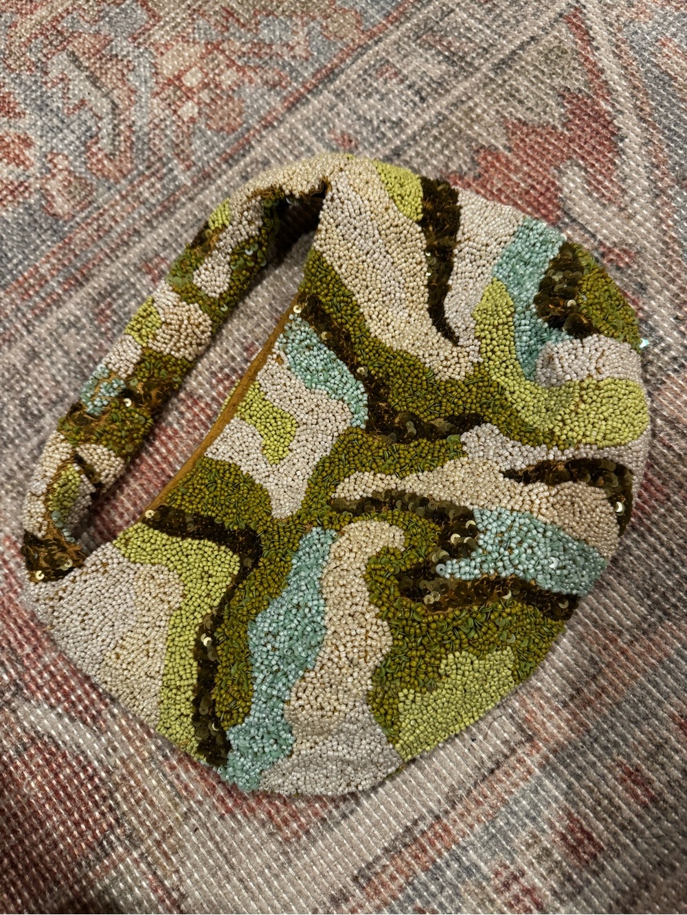 Beautiful hand beaded purse